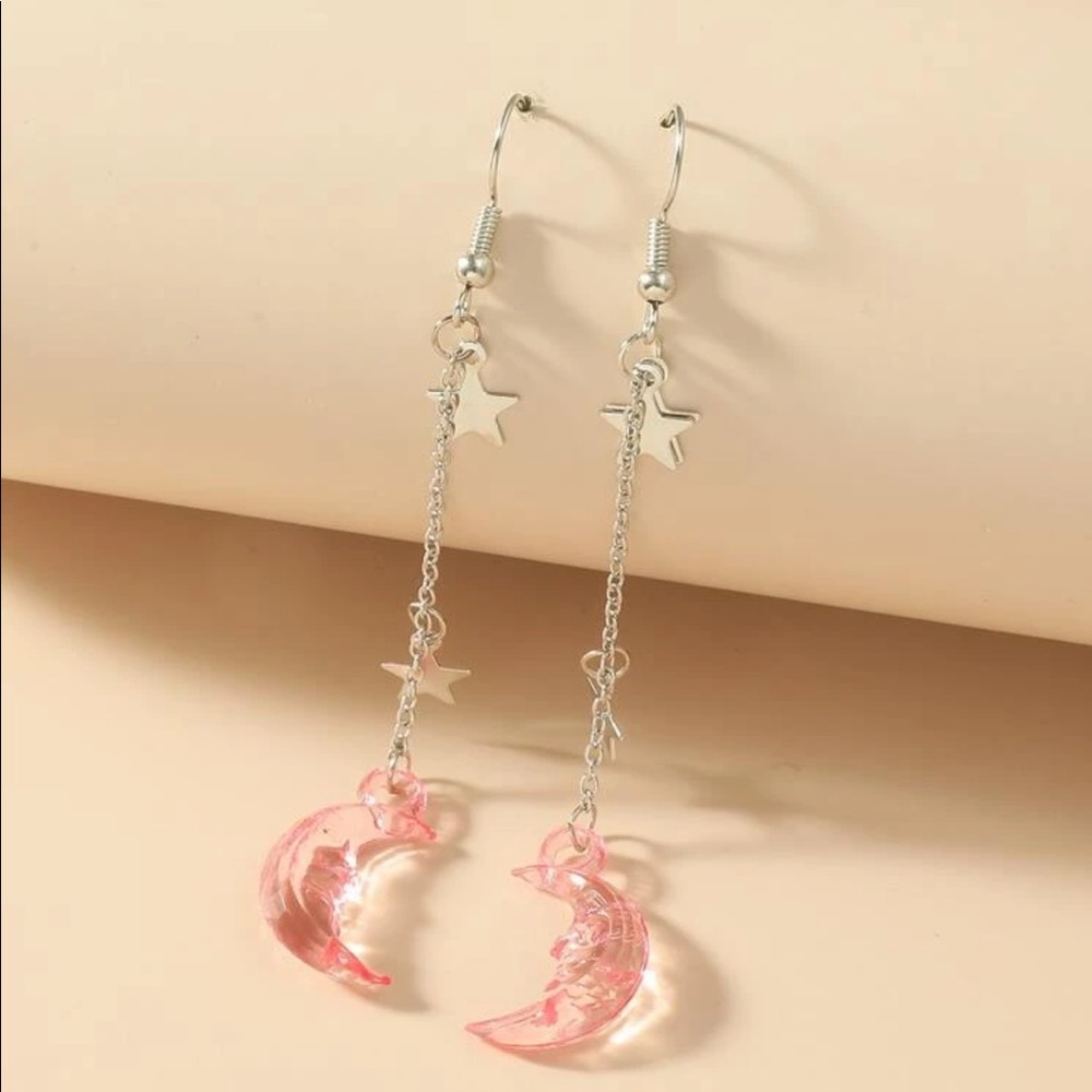 BOHO MOON & STAR DANGLE EARRINGS